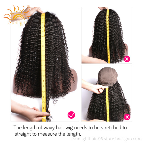 Water Wave Wig Brazilian 4x4 Closure Wig For Women 150 Sunlight Remy Pre Plucked Lace Closure Wig With Baby Hair